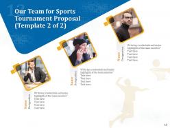 Sports Tournament Proposal Powerpoint Presentation Slides