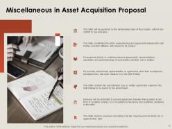 Asset acquisition proposal powerpoint presentation slides