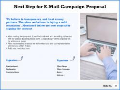 E mail campaign proposal powerpoint presentation slides