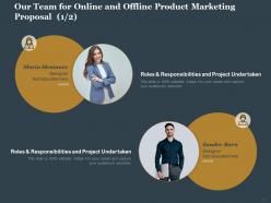 Online and offline product marketing proposal powerpoint presentation slides