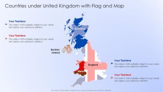 Countries Under United Kingdom With Flag And Map