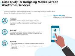 Proposal For Designing Mobile Screen Wireframes Powerpoint Presentation Slides