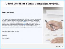 E mail campaign proposal powerpoint presentation slides