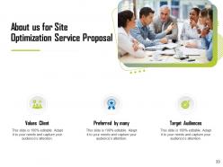 Site Optimization Service Proposal Powerpoint Presentation Slides