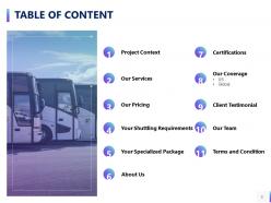 Event transportation proposal powerpoint presentation slides