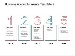 Business accomplishments powerpoint presentation slides