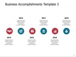 Business accomplishments powerpoint presentation slides