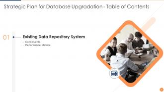 Strategic plan for database upgradation powerpoint presentation slides