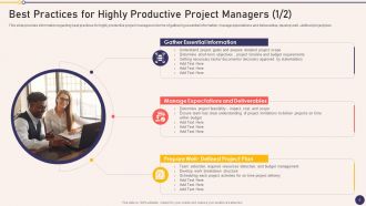 Project Managers Playbook Powerpoint Presentation Slides