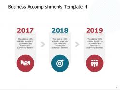 Business accomplishments powerpoint presentation slides