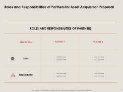 Asset acquisition proposal powerpoint presentation slides