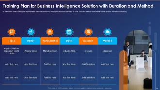 Business Intelligence Transformation Toolkit Powerpoint Presentation Slides