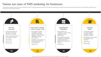 SMS Marketing Services For Boosting Brand Awareness Powerpoint Presentation Slides MKT CD V Impressive