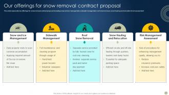 Snow Blowing Facilities Contract Proposal Powerpoint Presentation Slides