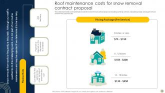 Snow Blowing Facilities Contract Proposal Powerpoint Presentation Slides