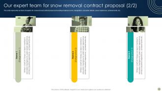 Snow Blowing Facilities Contract Proposal Powerpoint Presentation Slides