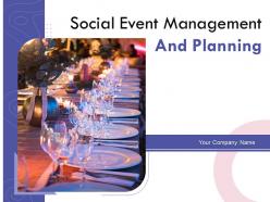 Social event management and planning powerpoint presentation slides