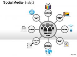 Social media style 2 powerpoint presentation slides