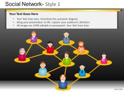 Social network 1 powerpoint presentation slides db