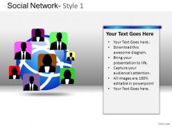 Social network 1 powerpoint presentation slides db