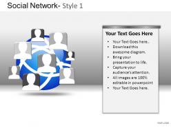 Social network 1 powerpoint presentation slides db