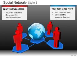 Social network 1 powerpoint presentation slides db