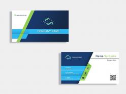 Software company business card template design