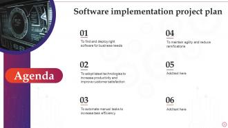 Software Implementation Project Plan Powerpoint Presentation Slides