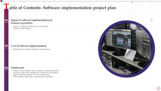 Software Implementation Project Plan Powerpoint Presentation Slides