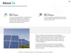 Solar Panel Installation Proposal Powerpoint Presentation Slides