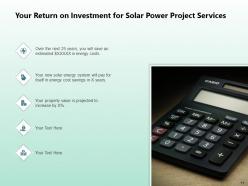 Solar Power Project Proposal Powerpoint Presentation Slides