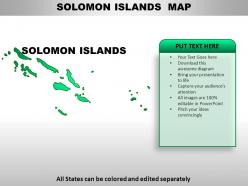 Solomon islands country powerpoint maps