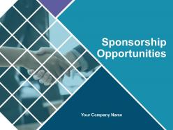 Sponsorship Opportunities Powerpoint Presentation Slides