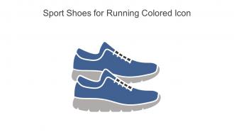 Sport Shoes For Running Colored Icon In Powerpoint Pptx Png And Editable Eps Format