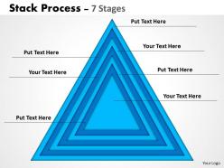 Stack process blue color