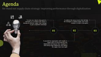 Stand Out Supply Chain Strategy Improving Performance Through Digitalization Complete Deck Strategy CD