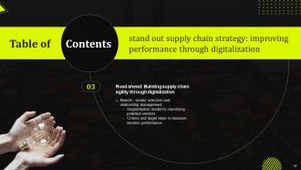 Stand Out Supply Chain Strategy Improving Performance Through Digitalization Complete Deck Strategy CD