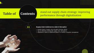 Stand Out Supply Chain Strategy Improving Performance Through Digitalization Complete Deck Strategy CD