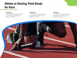 Starting Point Athlete Destination Location Arrow Initiating