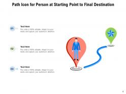 Starting Point Athlete Destination Location Arrow Initiating