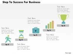 Step to success for business flat powerpoint design