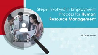 Steps Involved In Employment Process For Human Resource Management Complete Deck