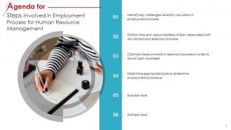 Steps Involved In Employment Process For Human Resource Management Complete Deck