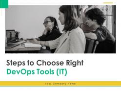 Steps to choose right devops tools it powerpoint presentation slides