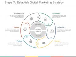 Steps to establish digital marketing strategy ppt examples