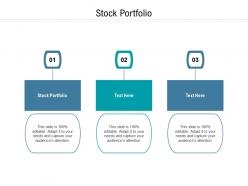 Stock portfolio ppt powerpoint presentation summary background image cpb