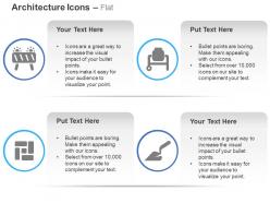 Stone crusher mixer bricks scooper ppt icons graphics