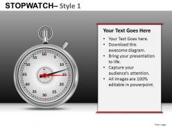 Stopwatch 1 powerpoint presentation slides db