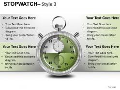 Stopwatch 3 powerpoint presentation slides db