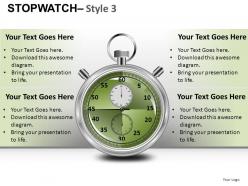 Stopwatch 3 powerpoint presentation slides db